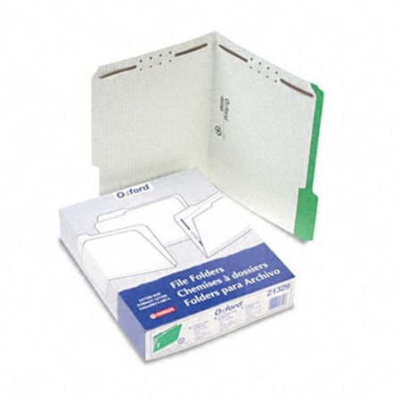 Esselte Pendaflex Esselte Pendaflex 21329 Folders With Embossed Fasteners  1/3 Cut  Top Tab  Letter  Green  50/Box 21329